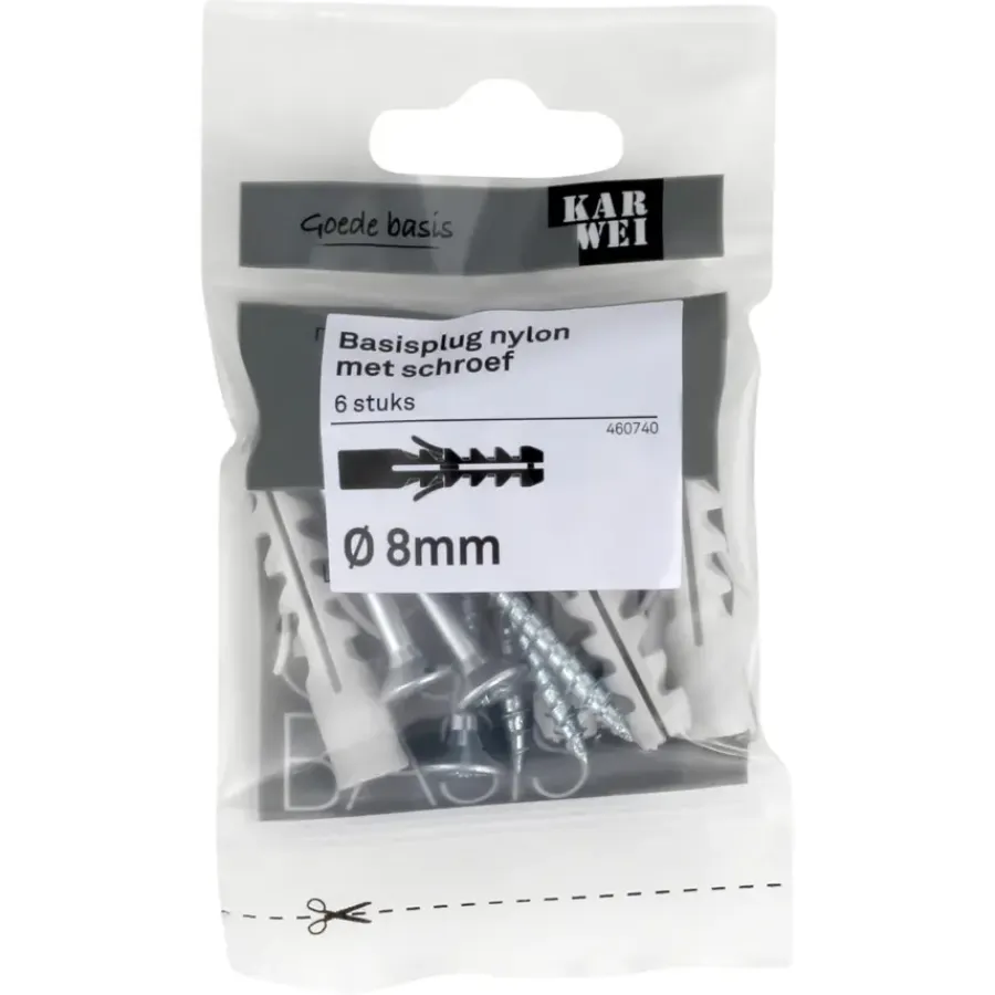 KARWEI Basisplug 8x40mm + uni 5x50mm 6ST