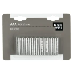 KARWEI Batterij Alkaline AAA 20 stuks