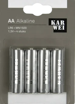 KARWEI Batterij Alkaline AA 4 stuks