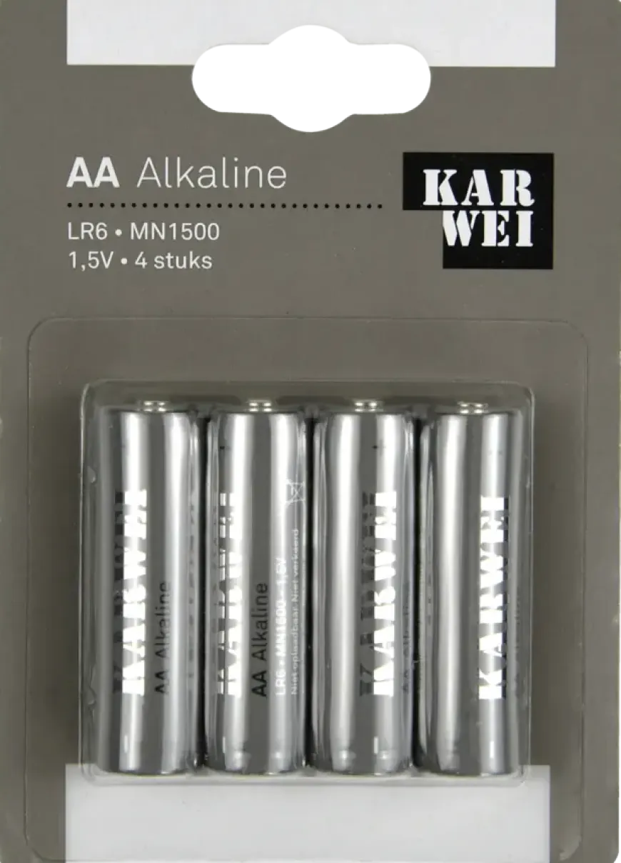 KARWEI Batterij Alkaline AA 4 stuks