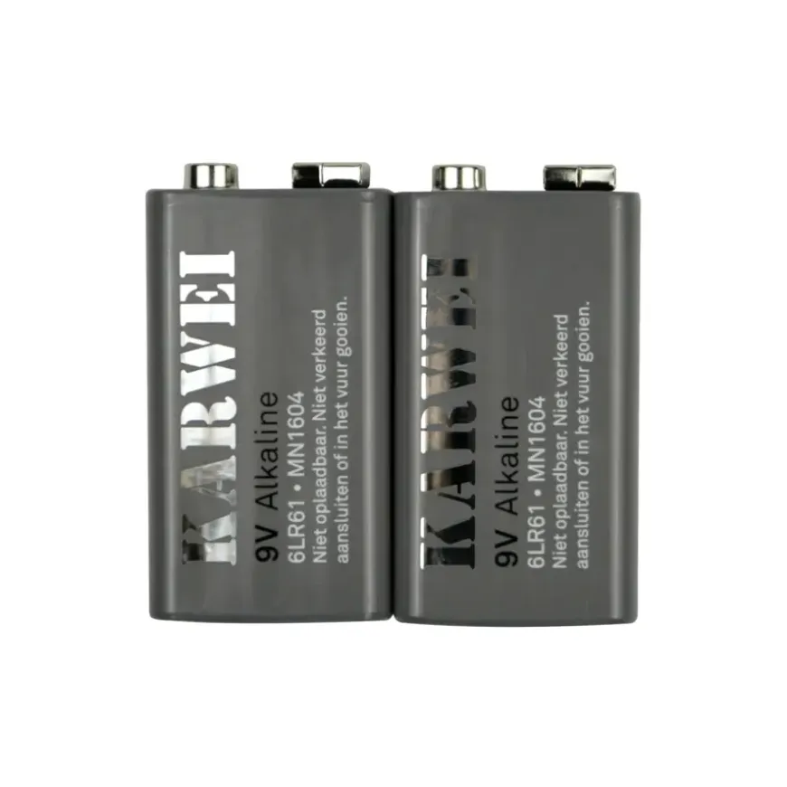 KARWEI Batterij Alkaline 9V 2 stuks
