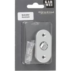 KARWEI beldrukker ovaal aluminium