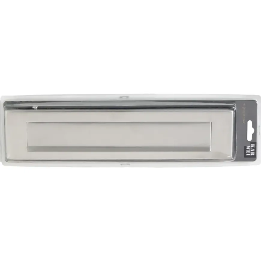 KARWEI briefplaat rechthoekig RVS