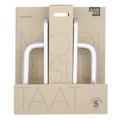 Karwei deurkruk set Abel ovaal schild sleutelgat 56 mm aluminium