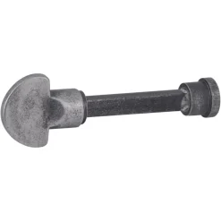 Karwei deurkruk set Bento ovaal schild vrij-bezet sluiting 63/8 mm tin look messing