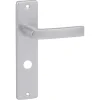 Karwei deurkruk set Blok recht schild vrij-bezet sluiting 63/8 mm aluminium