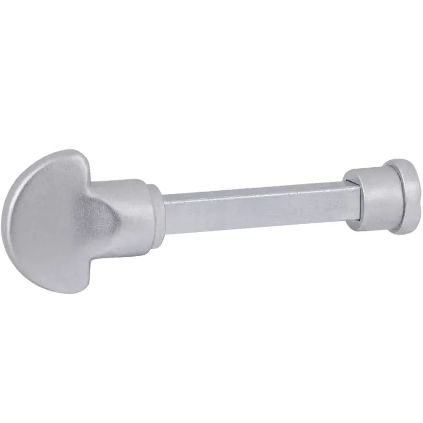 Karwei deurkruk set Blok recht schild vrij-bezet sluiting 63/8 mm aluminium