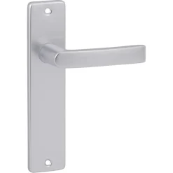 Karwei deurkruk set Blok recht blind schild aluminium