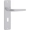 Karwei deurkruk set Daan recht schild sleutelgat 56 mm aluminium