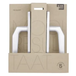 Karwei deurkruk set Daan recht schild sleutelgat 56 mm aluminium