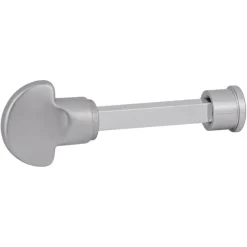 Karwei deurkruk set Enzo recht schild vrij-bezet sluiting 63/8 mm RVS look aluminium
