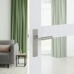 Karwei deurkruk set Fulham recht blind schild RVS