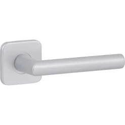 Karwei deurkruk set Greece vierkant rozet ANOX aluminium mat