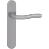 Karwei deurkruk set Kevin ovaal blind schild RVS
