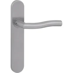 Karwei deurkruk set Kevin ovaal blind schild RVS