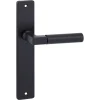Karwei deurkruk set Stefano recht blind schild zwart aluminium