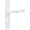 Karwei deurkruk set Stefano recht schild vrij-bezet sluiting 63/8 mm wit aluminium