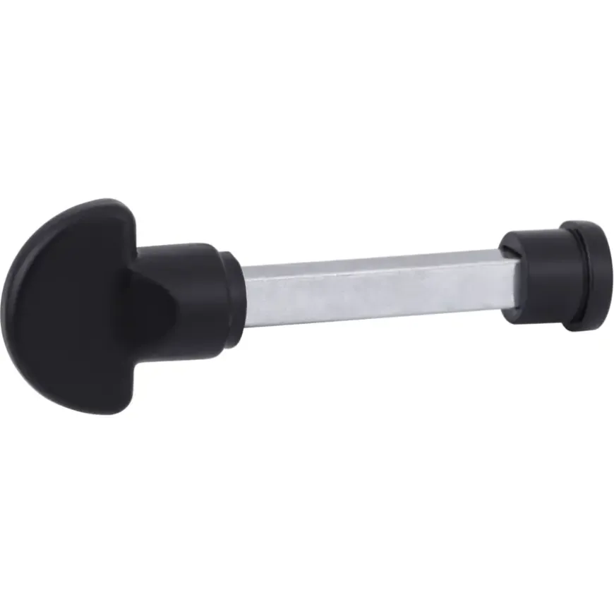 Karwei deurkruk set Stefano recht schild vrij-bezet sluiting 63/8 mm zwart aluminium