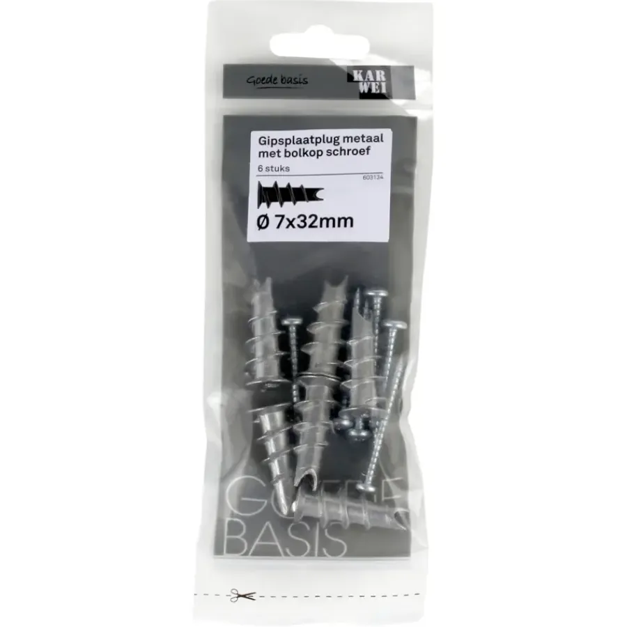 KARWEI gips schr 7x32mm+uni ck 4x40mm 6ST