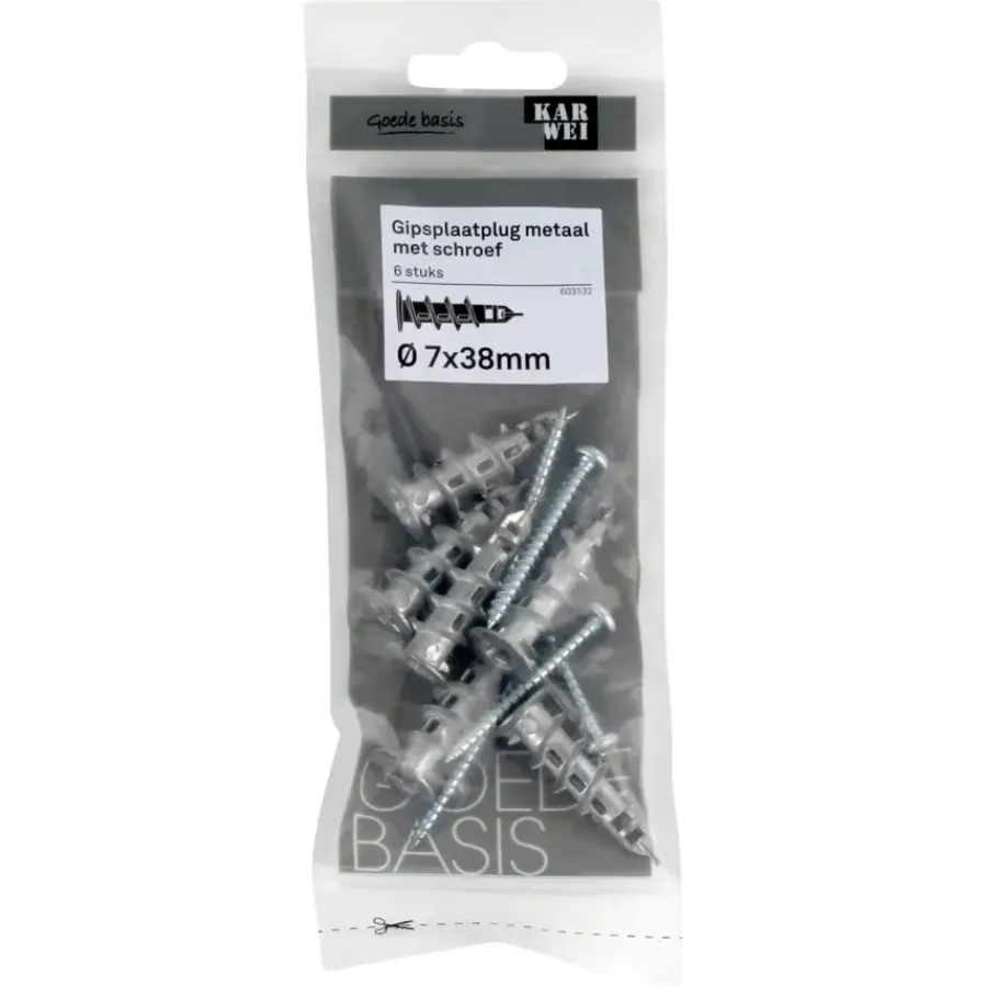 KARWEI gips schr 7x38mm + uni 4x45mm 6ST