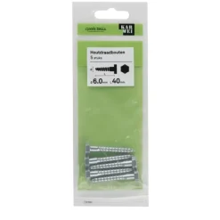 KARWEI houtdraadbout M6x40 mm 5 stuks