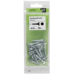 KARWEI houtdraadbout M6x30 mm 15 stuks
