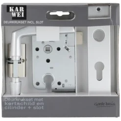 KARWEI insteekslot set compleet cilinder en deurschild Doorn 50mm