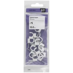 KARWEI kabelclip wit 10 mm (15 stuks)