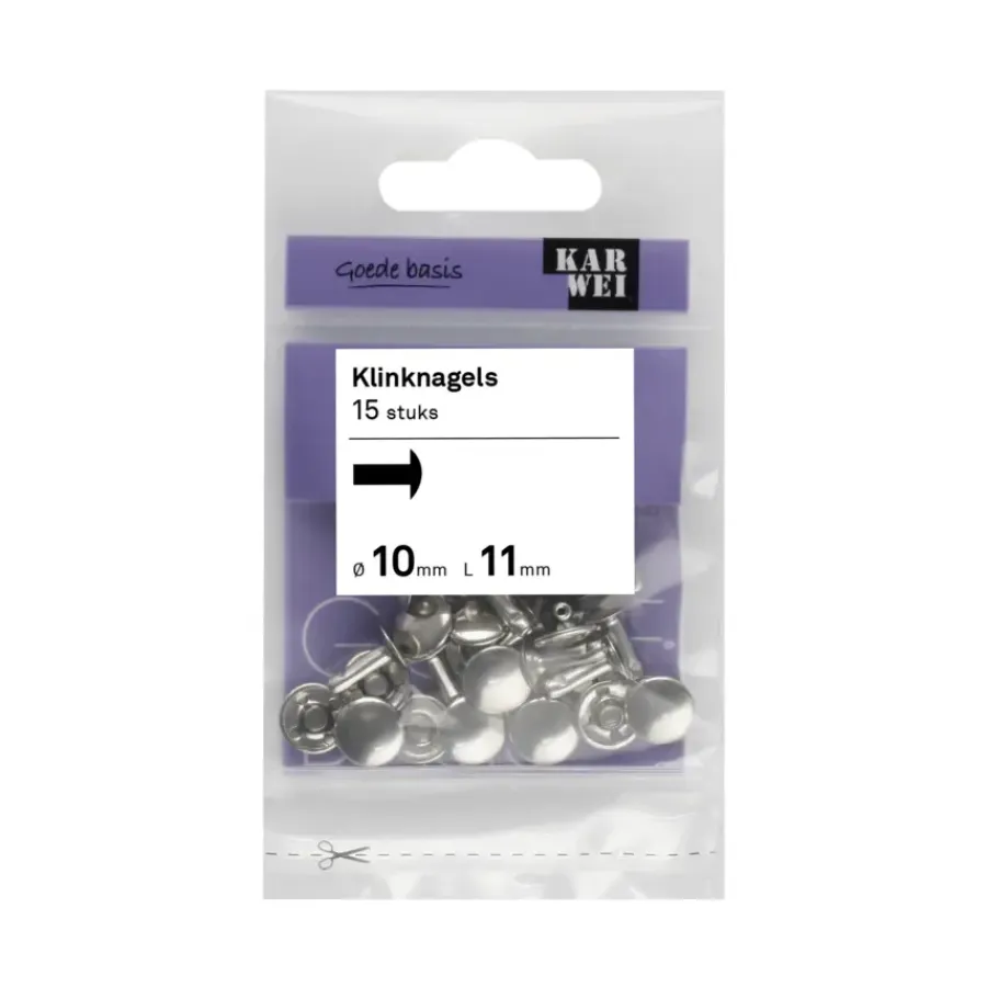 KARWEI klinknagel verzinkt 10x11 mm (15 stuks)