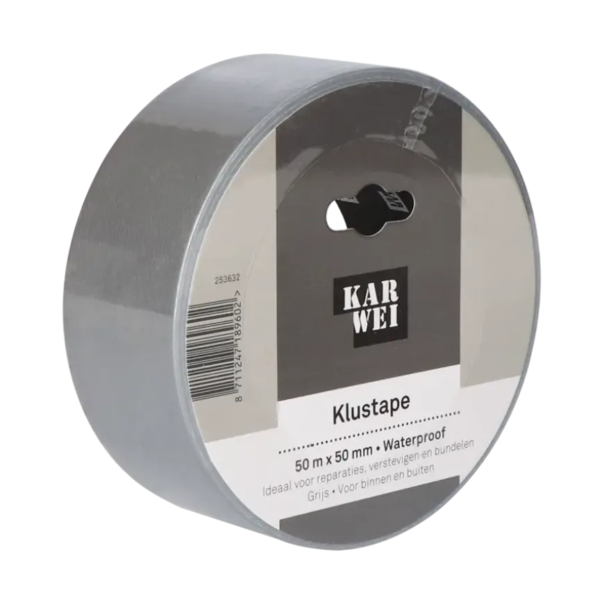 KARWEI klus- en reparatietape grijs 50 m x 50 mm