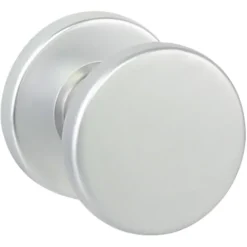 Karwei knopkruk rond rozet aluminium