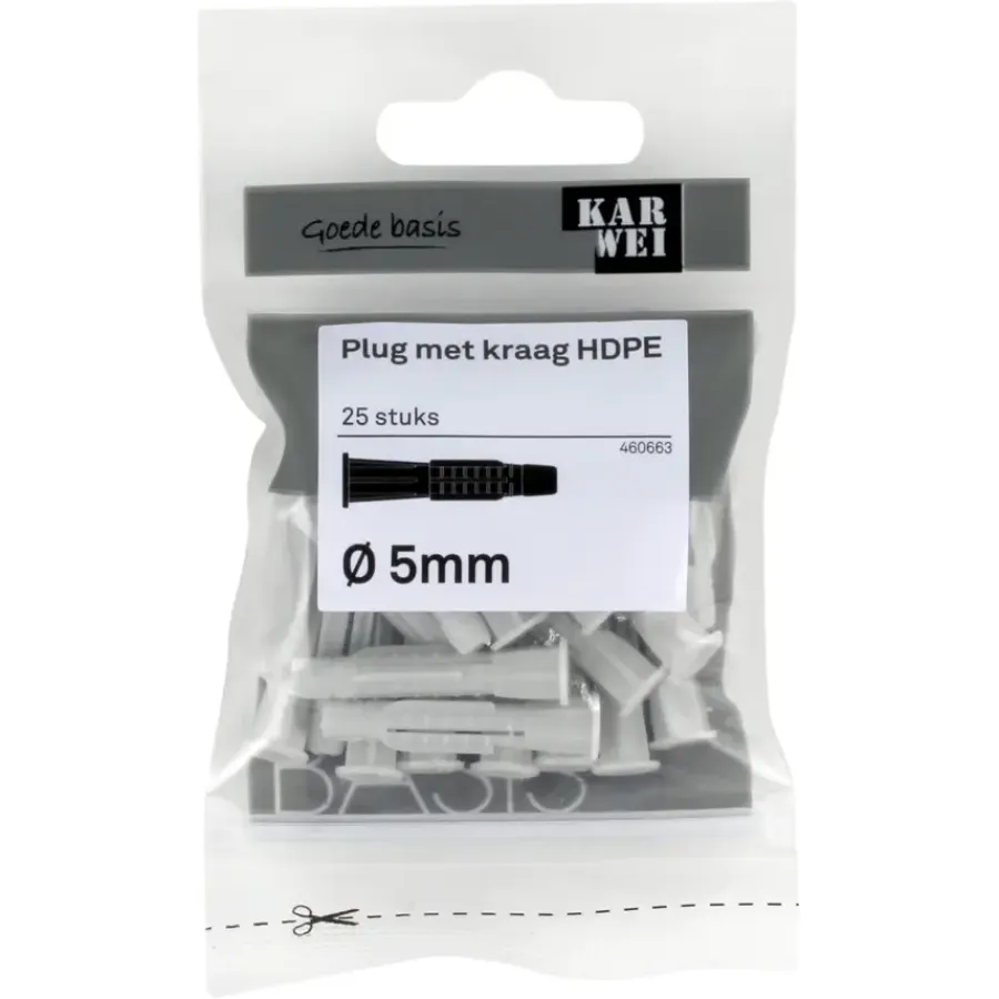 KARWEI kraagplug 5x30mm 25ST