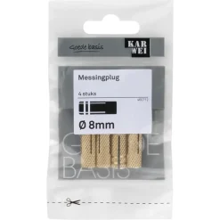 KARWEI Messingplug 8x25mm 4ST
