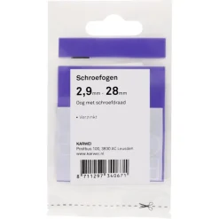 KARWEI Schroefogen verzinkt 2,9mm - 28mm 6st.