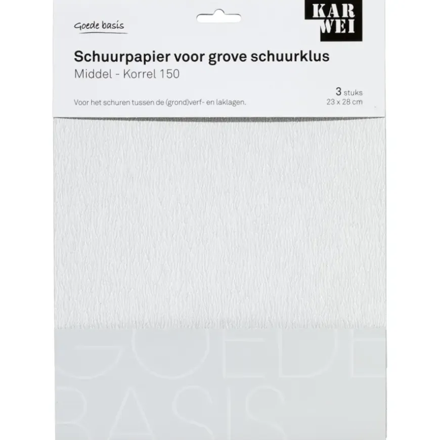 KARWEI schuurpapier grove schuurklus middel K150