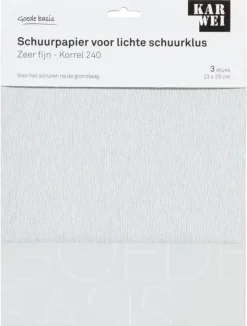 KARWEI schuurpapier lichte schuurklus zeer fijn K240