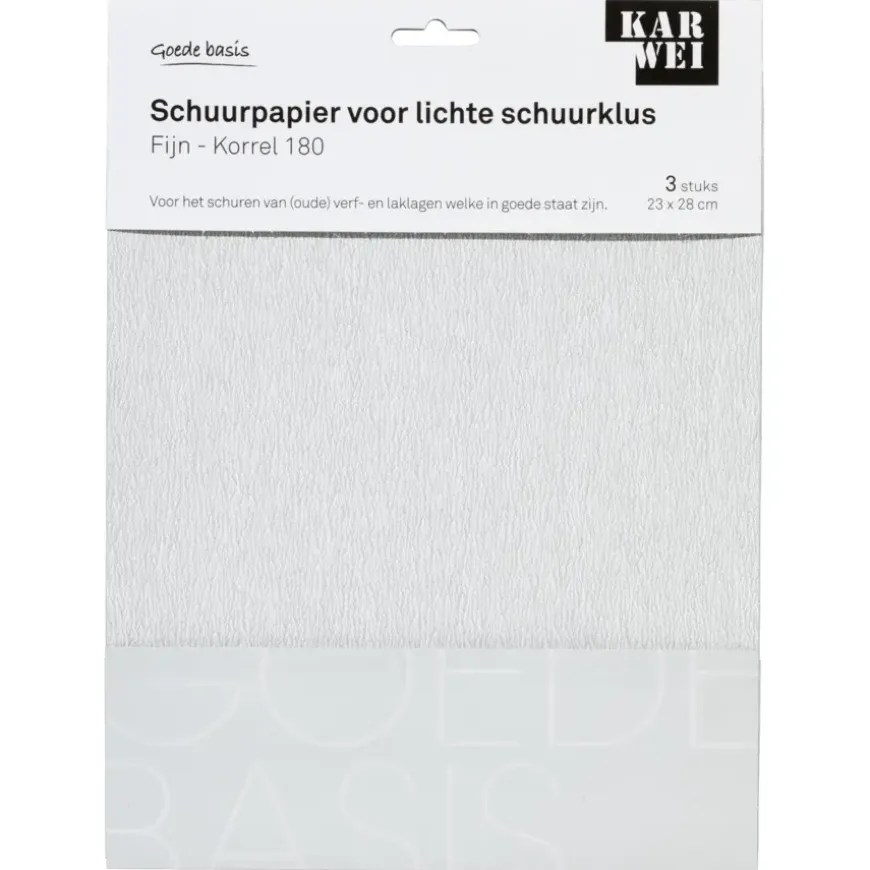 KARWEI schuurpapier lichte schuurklus fijn K180