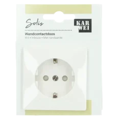 KARWEI Solis enkel wandcontactdoos wit