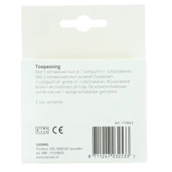 KARWEI Solis wisselschakelaar wit