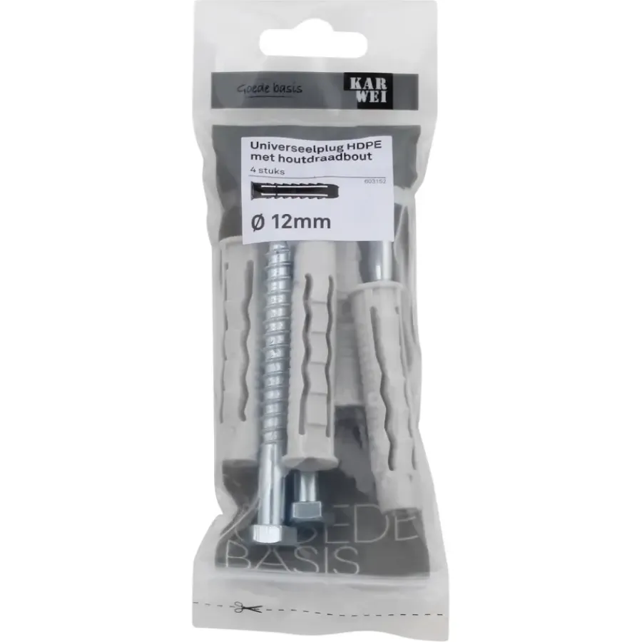 KARWEI uni-plug 12x60mm + hdb 8x80mm 4ST