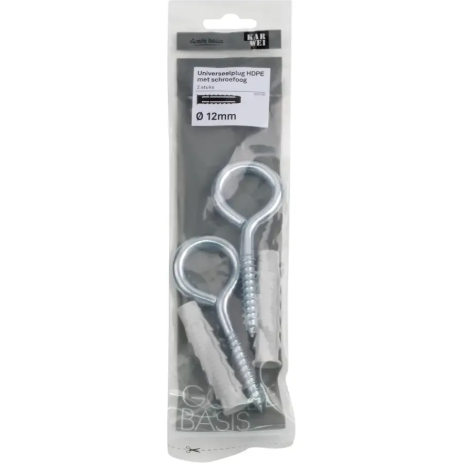 KARWEI uni-plug 12x60mm + Schroefoog 10x100mm 2ST