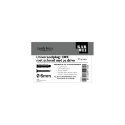 KARWEI uni-plug 6x30mm + uni 4x45mm 25ST