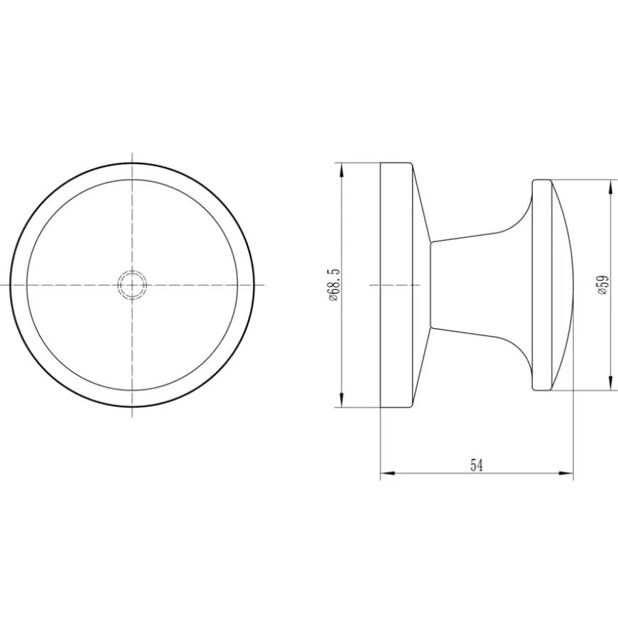 KARWEI voordeurknop aluminium