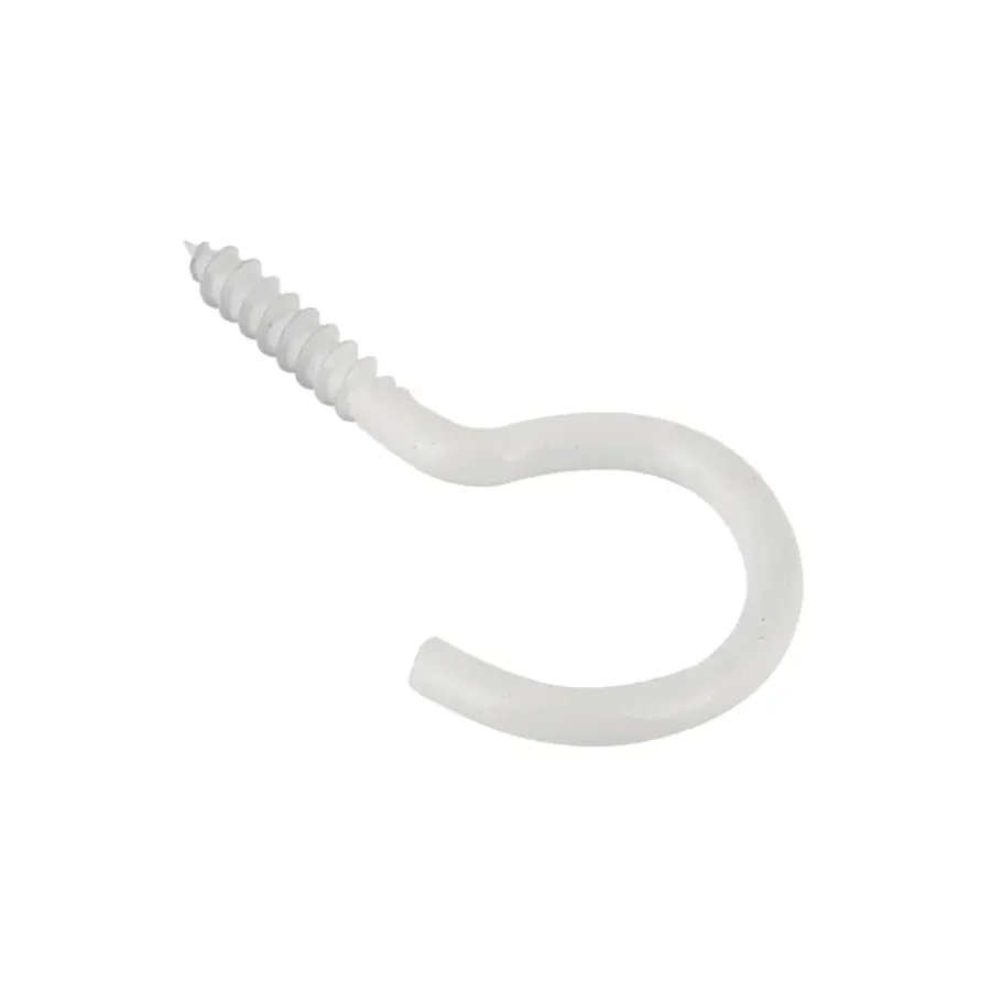 KARWEI Waslijnhaken wit 4,8mm - 80mm 4st.