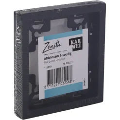 KARWEI Zenith afdekraam 1-voudig mat zwart