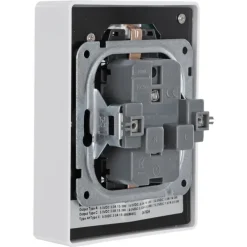 KARWEI Zenith Dubbel Stopcontact Geaard met USB A+C Wit