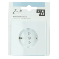 KARWEI Zenith enkel wandcontactdoos wit