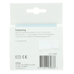 KARWEI Zenith serieschakelaar mat zwart