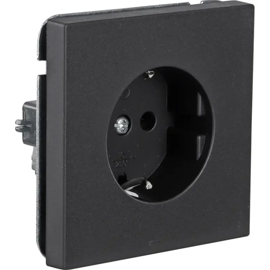 KARWEI Zenith wandcontactdoos mat zwart