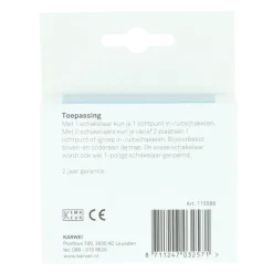 KARWEI Zenith wisselschakelaar mat zwart